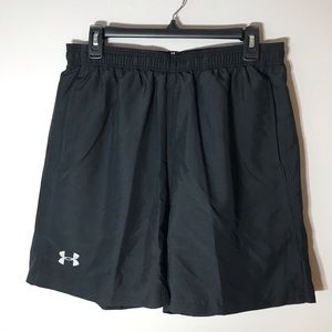 Under Armour Black Running Shorts. Size L.